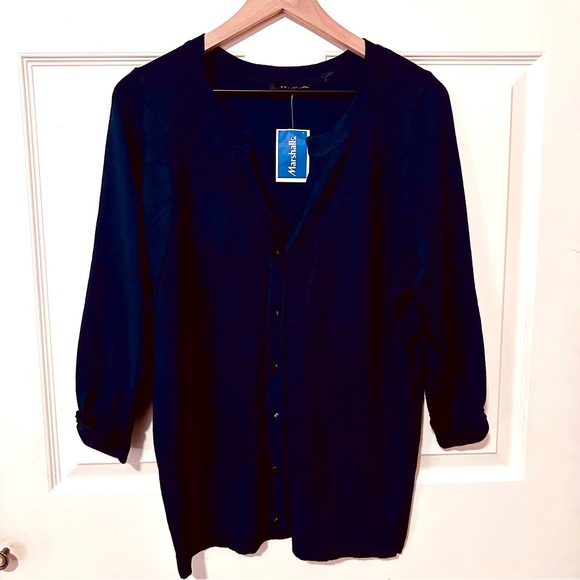 Cyrus Sweaters - Cyrus | Sweater | Woman’s Navy Cardigan